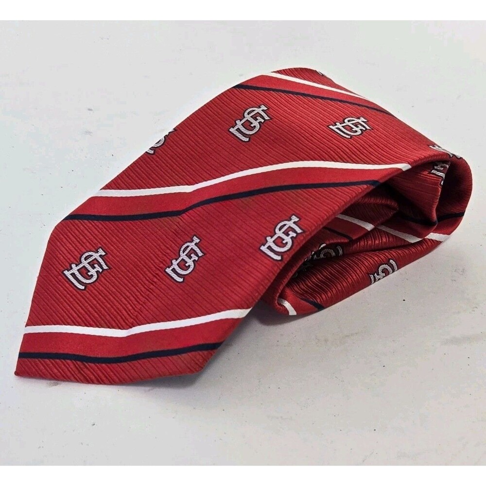 St. Louis Cardinals Neck Tie Mens MLB Baseball Red All Over Logo